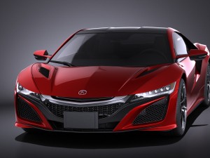 Acura NSX 2016 vray Modelo 3D