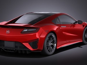 Acura NSX 2016 vray Modelo 3D