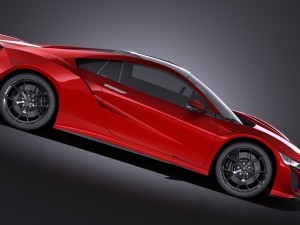 Acura NSX 2016 vray Modelo 3D