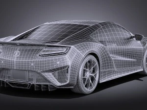 Acura NSX 2016 vray 3D Model