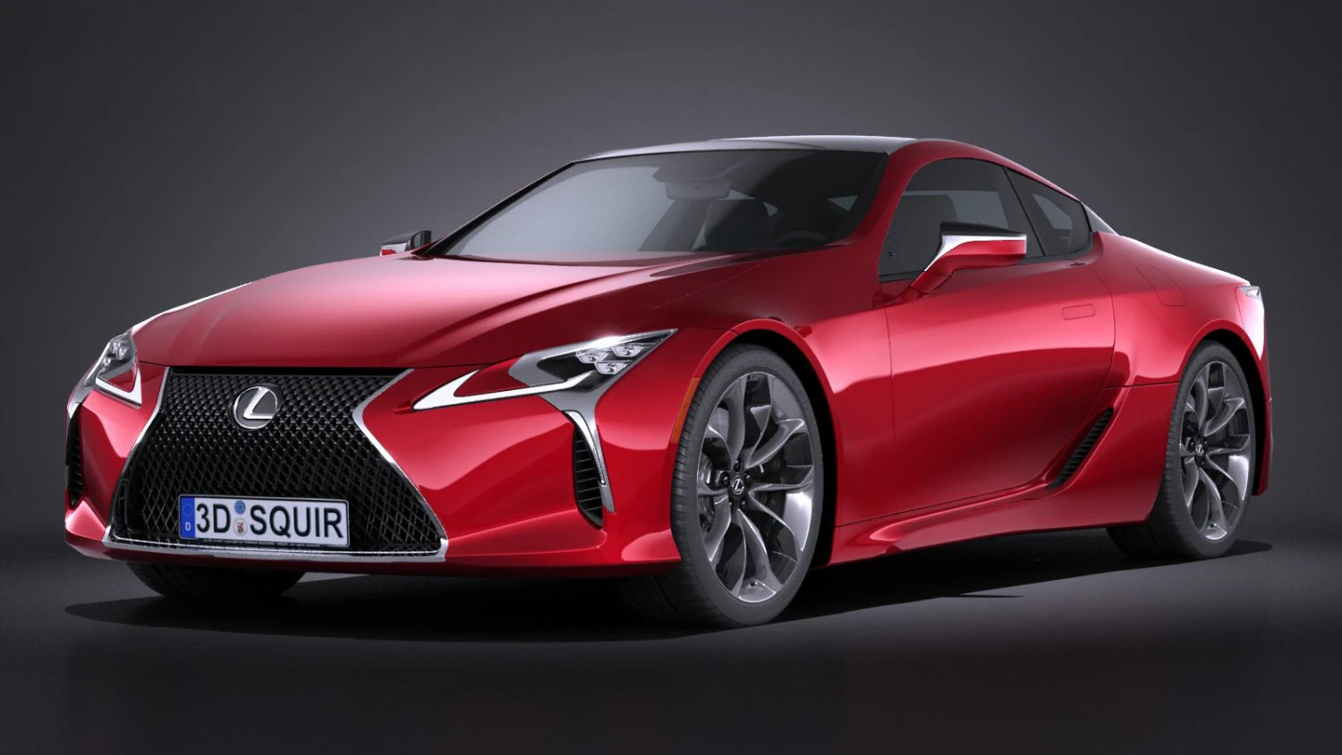 Lexus LC 500 2017 3D Model .c4d .max .obj .3ds .fbx .stl .blend