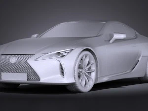 Lexus LC 500 2017 3D Model