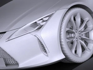 Lexus LC 500 2017 3D Model