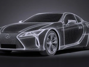 Lexus LC 500 2017 3D Model
