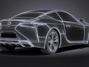 Lexus LC 500 2017 3D Model
