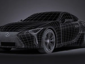 Lexus LC 500 2017 3D Model