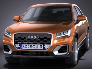 Audi Q2 2017 3Dモデル