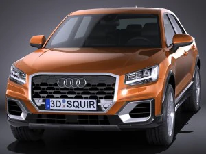 Audi Q2 2017 3D Model