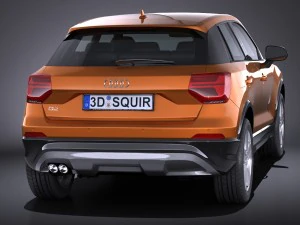 Audi Q2 2017 3D Model
