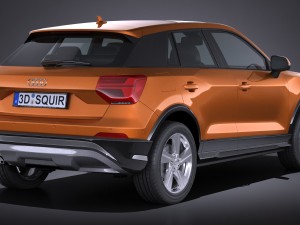 Audi Q2 2017 3Dモデル