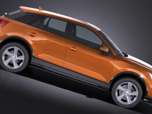 Audi Q2 2017 3D Model