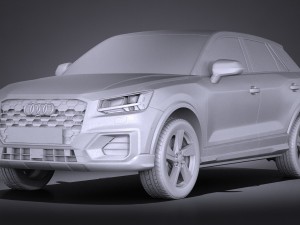 Audi Q2 2017 3Dモデル