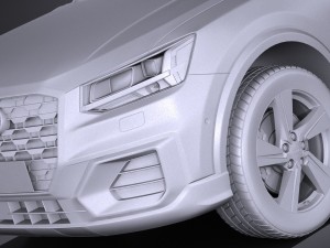 Audi Q2 2017 3Dモデル