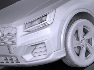 Audi Q2 2017 3D Model