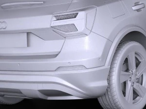 Audi Q2 2017 3D Model