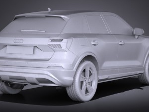 Audi Q2 2017 3Dモデル