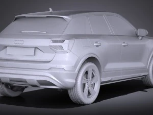 Audi Q2 2017 3D Model