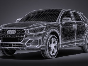 Audi Q2 2017 3Dモデル