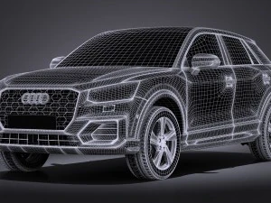Audi Q2 2017 3D Model