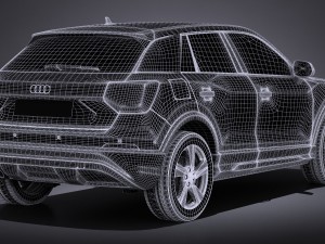 Audi Q2 2017 3Dモデル