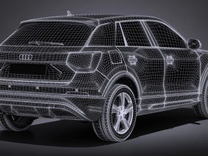 Audi Q2 2017 3D Model