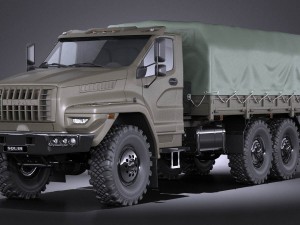 Gaz Ural Next 2015 Military 3D Model