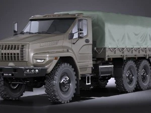 Gaz Ural Prossimo 2015 Militare Modello 3D