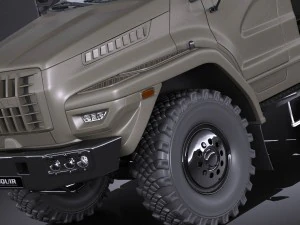 Gaz Ural Next 2015 Military 3D Model