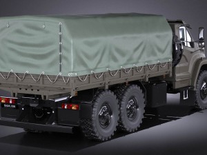 Gaz Ural Next 2015 Military 3D Modell