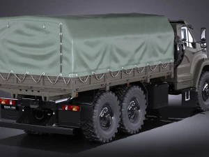 Gaz Ural Next 2015 Military 3D Model