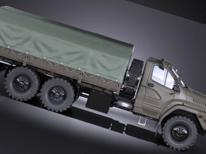 Gaz Ural Next 2015 Military 3D Modell