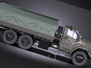 Gaz Ural Next 2015 Military 3D Model