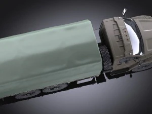Gaz Ural Next 2015 Military 3D Model