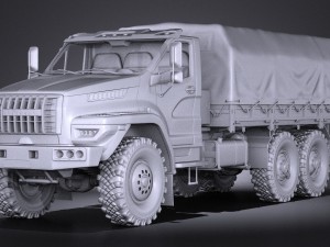 Gaz Ural Next 2015 Military 3D Modell