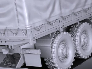 Gaz Ural Next 2015 Military 3D Model