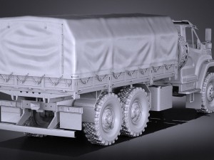 Gaz Ural Next 2015 Military 3D Modell