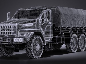 Gaz Ural Next 2015 Military 3D Modell