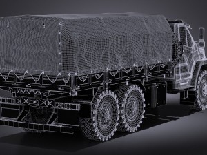 Gaz Ural Next 2015 Military 3D Modell