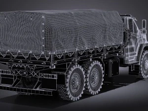 Gaz Ural Next 2015 Military 3D Model