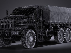 Gaz Ural Next 2015 Military 3D Modell