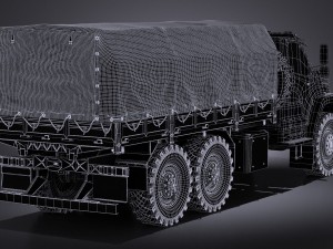 Gaz Ural Next 2015 Military 3D Modell