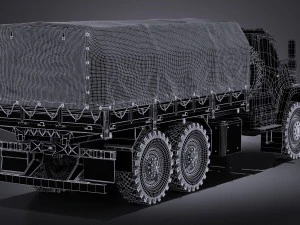 Gaz Ural Next 2015 Military 3D Model