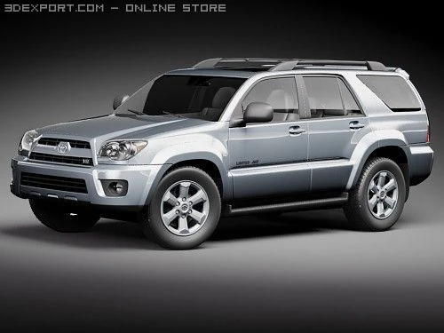 Toyota 4Runner SUV 2009 3D Model .c4d .max .obj .3ds .fbx .stl .blend