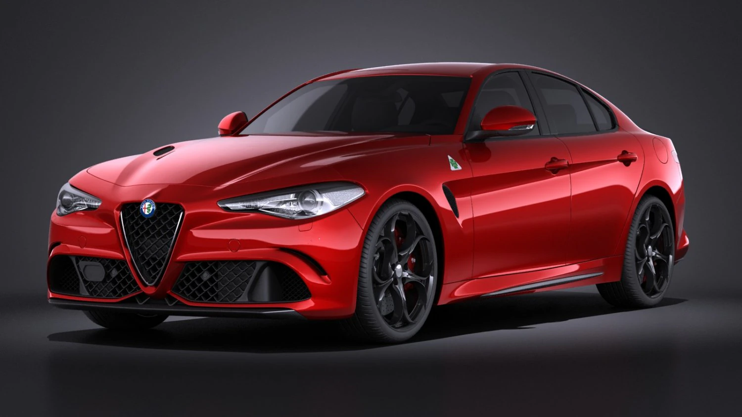Alfa Romeo Giulia 2016 vray 3D Model .c4d .max .obj .3ds .fbx .stl .blend