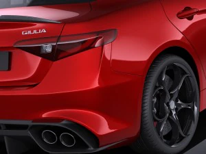 Alfa Romeo Giulia 2016 vray 3D Model