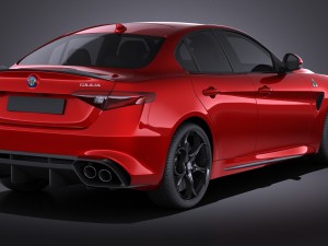Alfa Romeo Giulia 2016 vray Model 3D