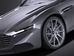 Aston Martin Lagonda 2016 vray 3D Model