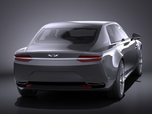 Aston Martin Lagonda 2016 vray 3D Model