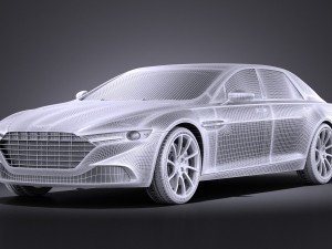 Aston Martin Lagonda 2016 vray 3D Model