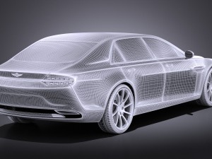 Aston Martin Lagonda 2016 vray 3D Model